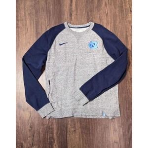 North Carolina Tarheels Nike two-tone crew neck sweatshirt